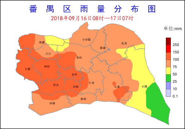 我区最大降雨分布图
